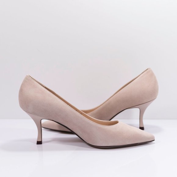 Stuart Weitzman Tippi 70 Suede Pointed Toe Pump - Picture 5 of 15